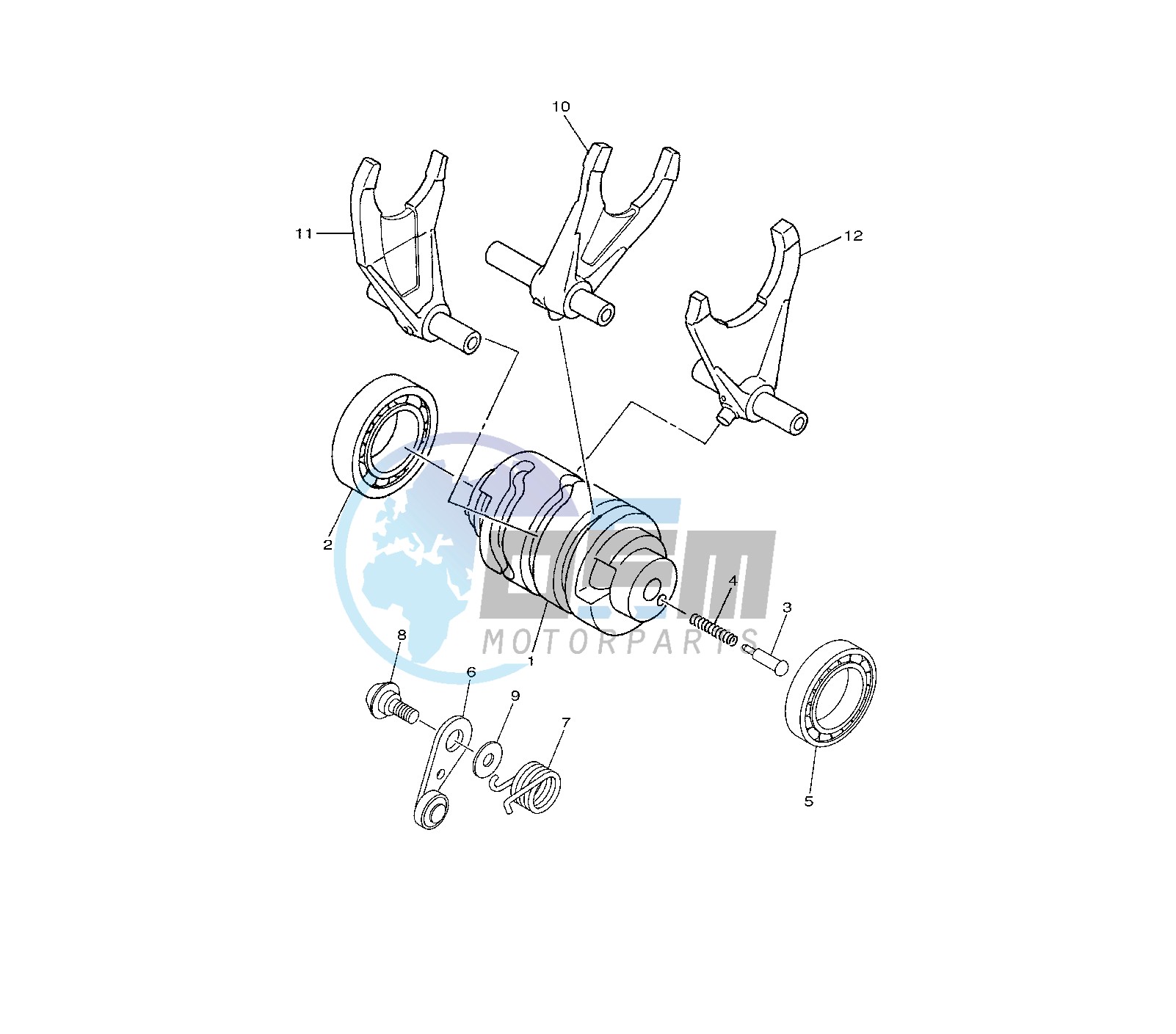 SHIFT CAM AND FORK