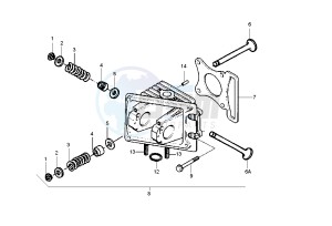 SKIPPER 4T 125-150 drawing Cilinder head