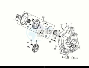 FIDDLE II 50 (AF05W5-EU) (E5) (M1) drawing R.CRANKCASE-OILPUMPASSY