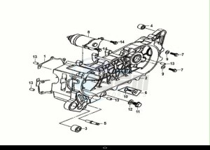 CROX 50 (AE05WB-EU) (E5) (M1) drawing L. CRANK CASE