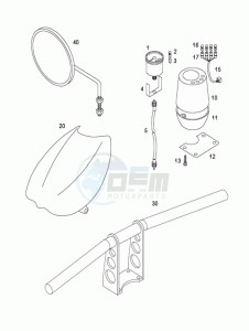 SPRINT_SPORT_L1 50 L1 drawing Handelbar-speedometer-mirror