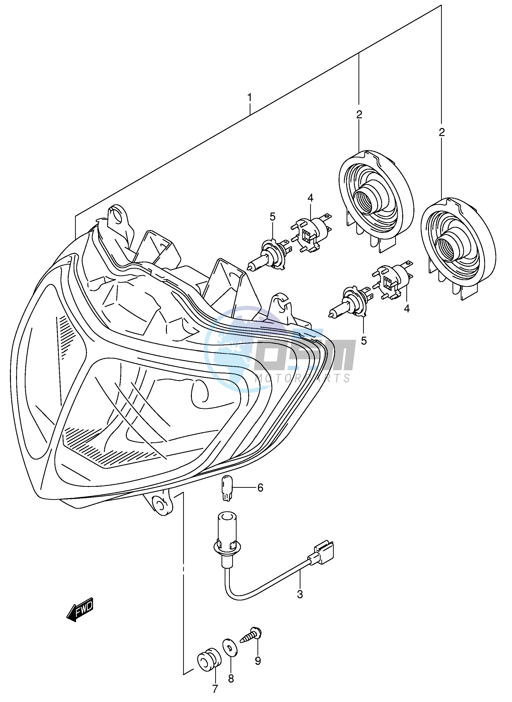 HEADLAMP (E2,E19)