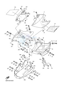 XJ6N ABS 600 XJ6-N (NAKED, ABS) (36B7 36B8) drawing SIDE COVER 2