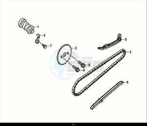 JET 14 200I (XC20W1-EU) (M1) drawing CAM SHAFT-CYL. HEAD L. SIDE COVER