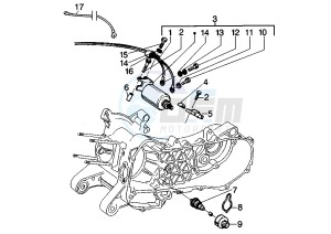 Liberty 125 drawing Starting motor