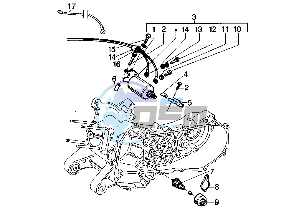 Starting motor