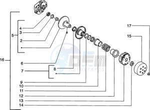 Zip 50 4T drawing Driven pulley