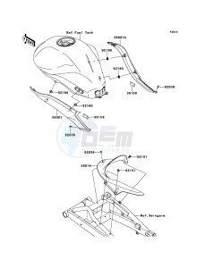 ER-6f ABS EX650DBF GB XX (EU ME A(FRICA) drawing Side Covers/Chain Cover