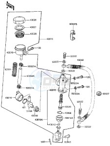 ZN 1300 A [VOYAGER] (A1-A4) [VOYAGER] drawing REAR MASTER CYLINDER