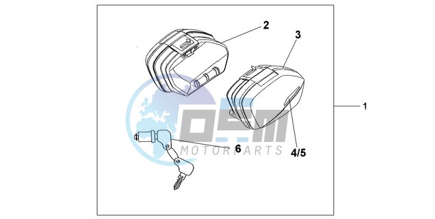 NARROW PANNIER SET