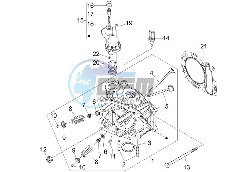 Cilinder head unit - Valve