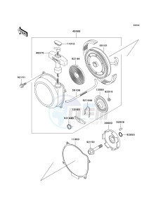 KVF 650 A [PRAIRIE 650 4X4] (A1) [PRAIRIE 650 4X4] drawing RECOIL STARTER