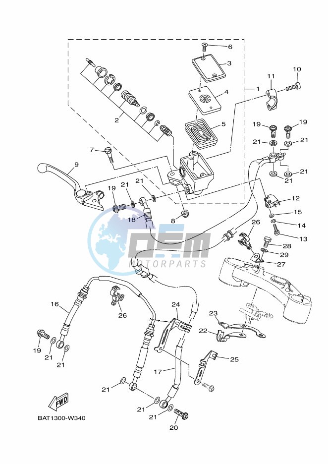 FRONT MASTER CYLINDER