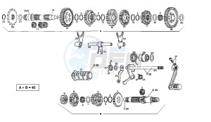 Pegaso 125 GQ drawing Transmission