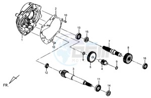 MIO 50 L5-L6 drawing MISSION CASE - DRIVE SHAFT