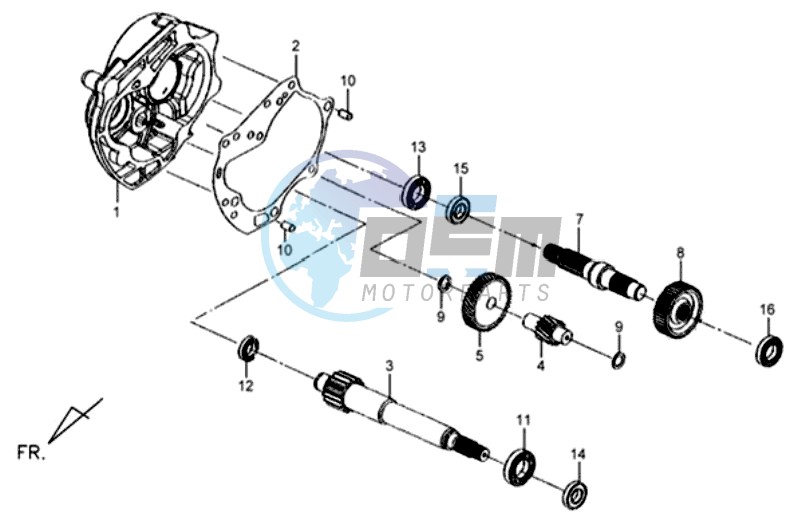 MISSION CASE - DRIVE SHAFT