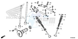 TRX500FM2F TRX500FM U drawing CAMSHAFT/VALVE