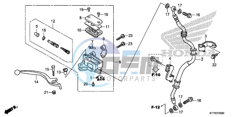 FRONT BRAKE MASTER CYLINDER