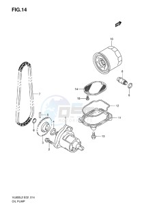 VL800 INTRUDER EU drawing OIL PUMP