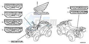 TRX500FMC ED drawing MARK