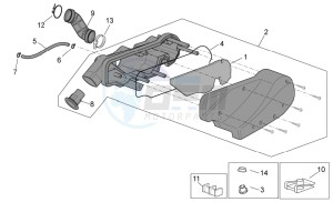 Scarabeo 50 4t 4v net drawing Air box