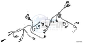 NSA700A9 Australia - (U / MME REF) drawing SUB HARNESS