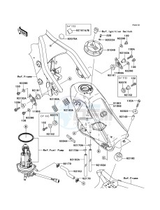 KLX250 KLX250SDF XX (EU ME A(FRICA) drawing Fuel Tank