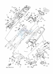 TRACER 900 MTT850 (B5CC) drawing FENDER