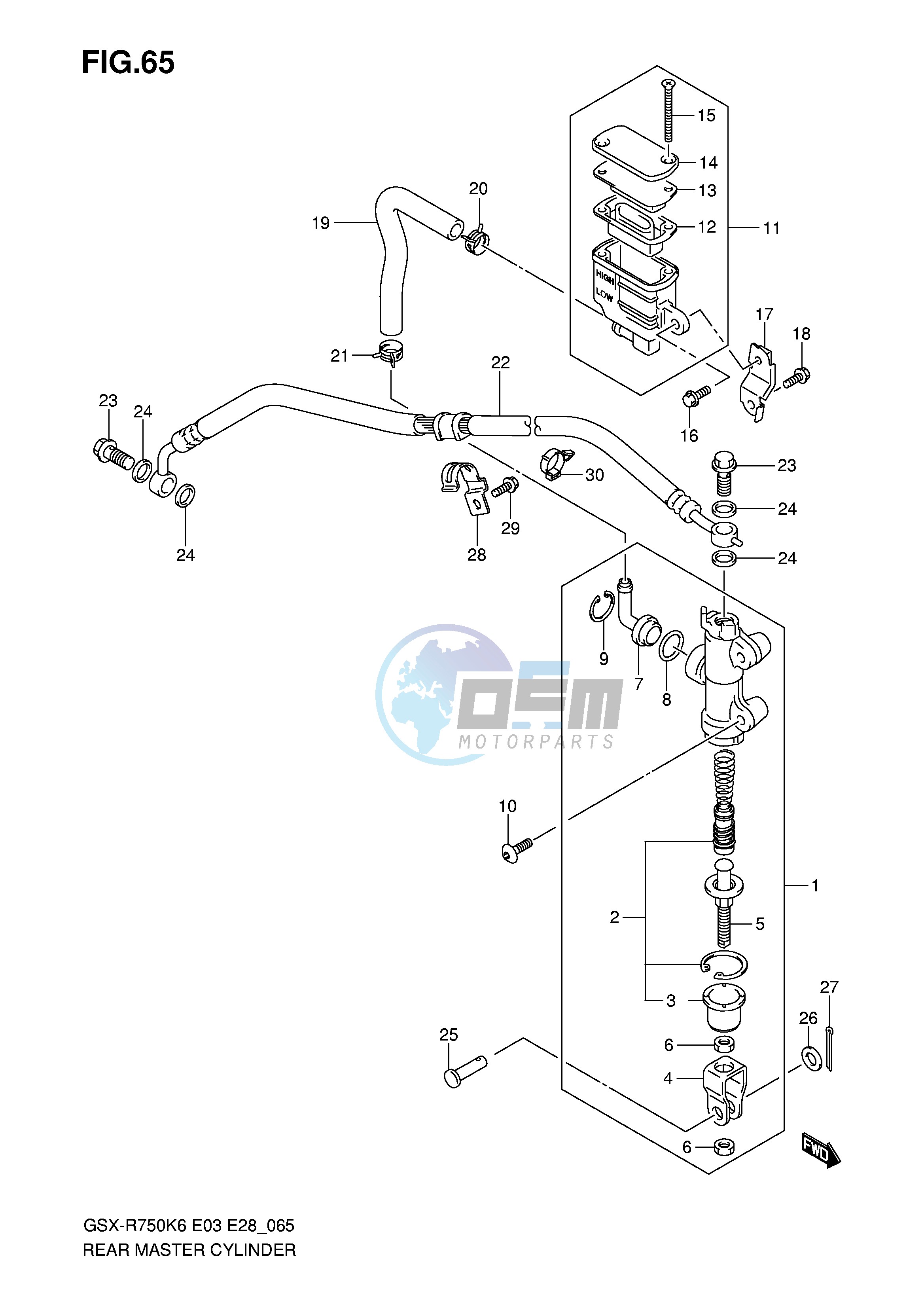 REAR MASTER CYLINDER