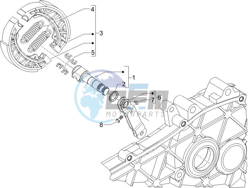 Rear brake - Brake jaw