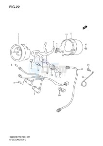 GZ250 (P3) drawing SPEEDOMETER