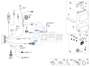 V7 III Stone 750 e4 (NAFTA) drawing Rear electrical system