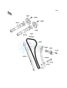 ER-6f EX650A7F GB XX (EU ME A(FRICA) drawing Camshaft(s)/Tensioner