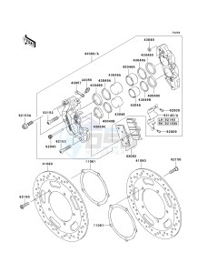 VN 2000 A [VULCAN 2000] (A1-A2) [VULCAN 2000] drawing FRONT BRAKE