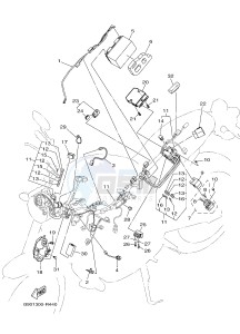 MTM850 MTM-850 XSR900 (B90R) drawing ELECTRICAL 1