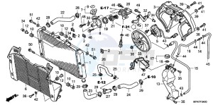 CB1000RAB drawing RADIATOR