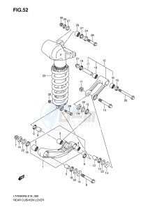 LT-R450 (E19) drawing REAR CUSHION LEVER (MODEL K6 K7)