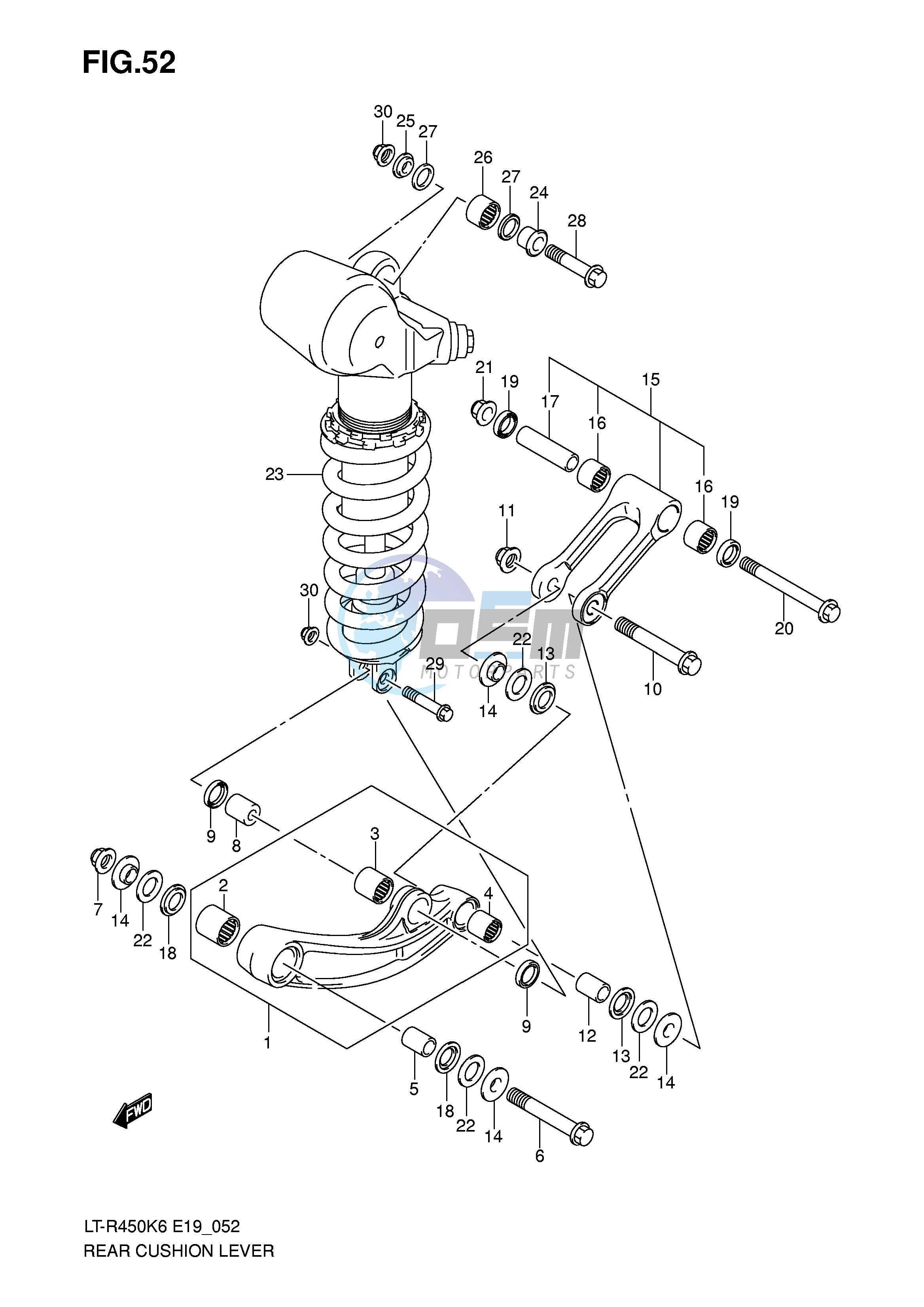 REAR CUSHION LEVER (MODEL K6 K7)