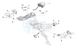 SXV 450-550 2009-2011 drawing Tail light