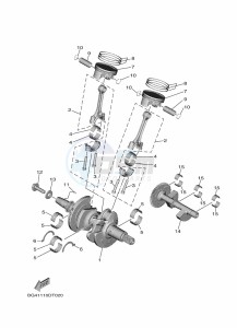 YXE850EN YXE85WPAL (BAN7) drawing CRANKSHAFT & PISTON