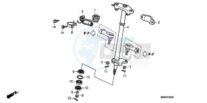 TRX250TMB drawing STEERING SHAFT