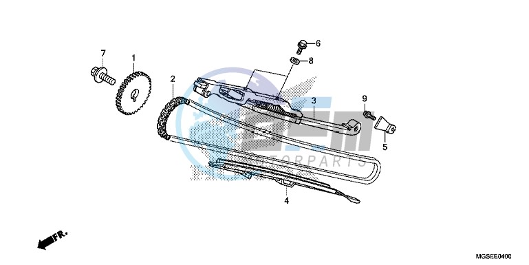 CAM CHAIN/ TENSIONER