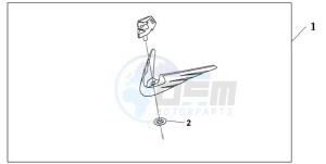 GL18009 E / MKH drawing FRONT FENDER ORNA