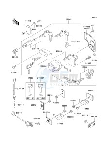 EN 500 C [VULCAN 500 LTD] (C6F-C9F) C7F drawing IGNITION SWITCH_LOCKS_REFLECTORS