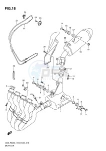 GSX-R600 (E3) drawing MUFFLER