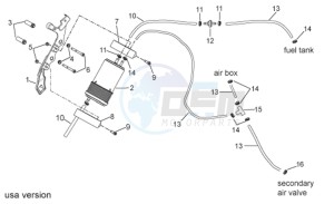 RXV-SXV 450-550 Enduro-Supermotard drawing Fuel vapour recover system