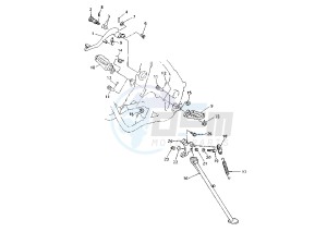 WR F 450 drawing STAND-FOODREST