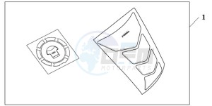 CBR1000RA9 KO / ABS HRC MME drawing TANKPAD / FUEL LID COVER