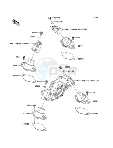 JET SKI ULTRA 250X JT1500B7F FR drawing Engine Mount