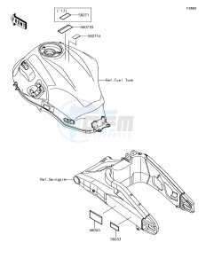 VERSYS 650 ABS KLE650FHFA XX (EU ME A(FRICA) drawing Labels